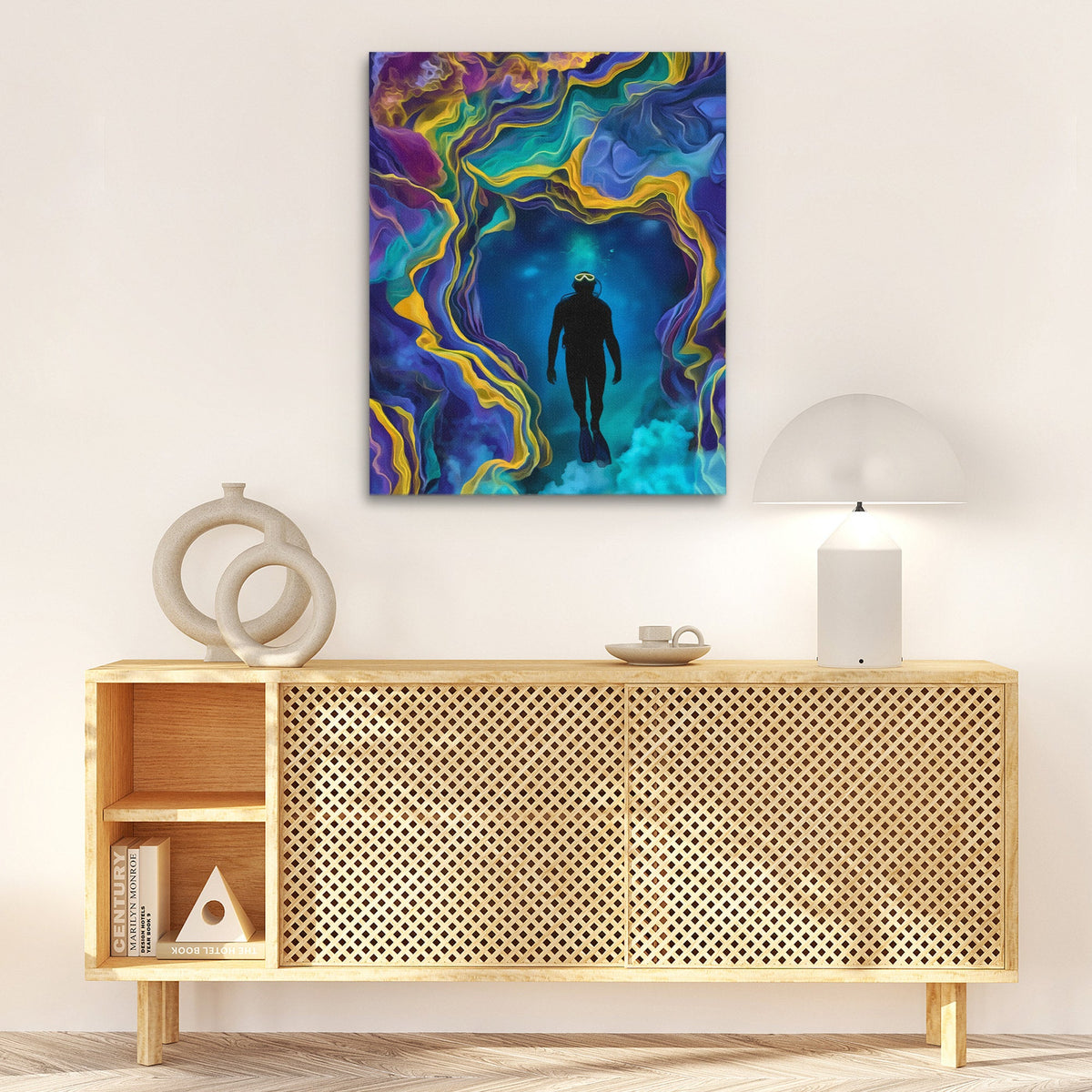 Portal's Teal Depths - Luxury Wall Art