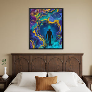 Portal's Teal Depths - Luxury Wall Art