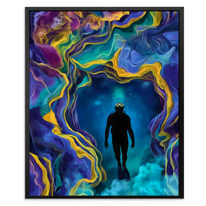 Portal's Teal Depths - Luxury Wall Art