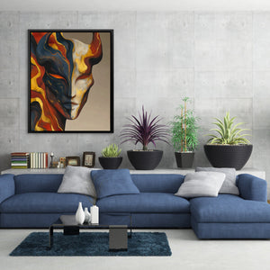 Portrait in Flames - Luxury Wall Art
