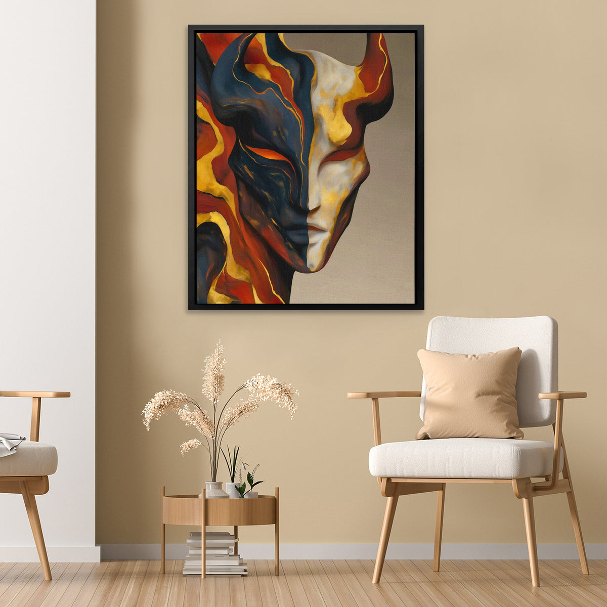 Portrait in Flames - Luxury Wall Art