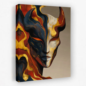 Portrait in Flames - Luxury Wall Art