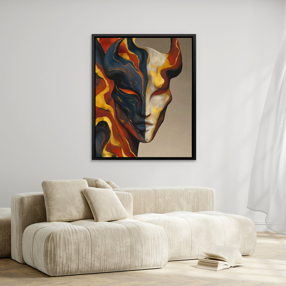 Portrait in Flames - Luxury Wall Art