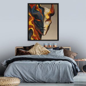 Portrait in Flames - Luxury Wall Art