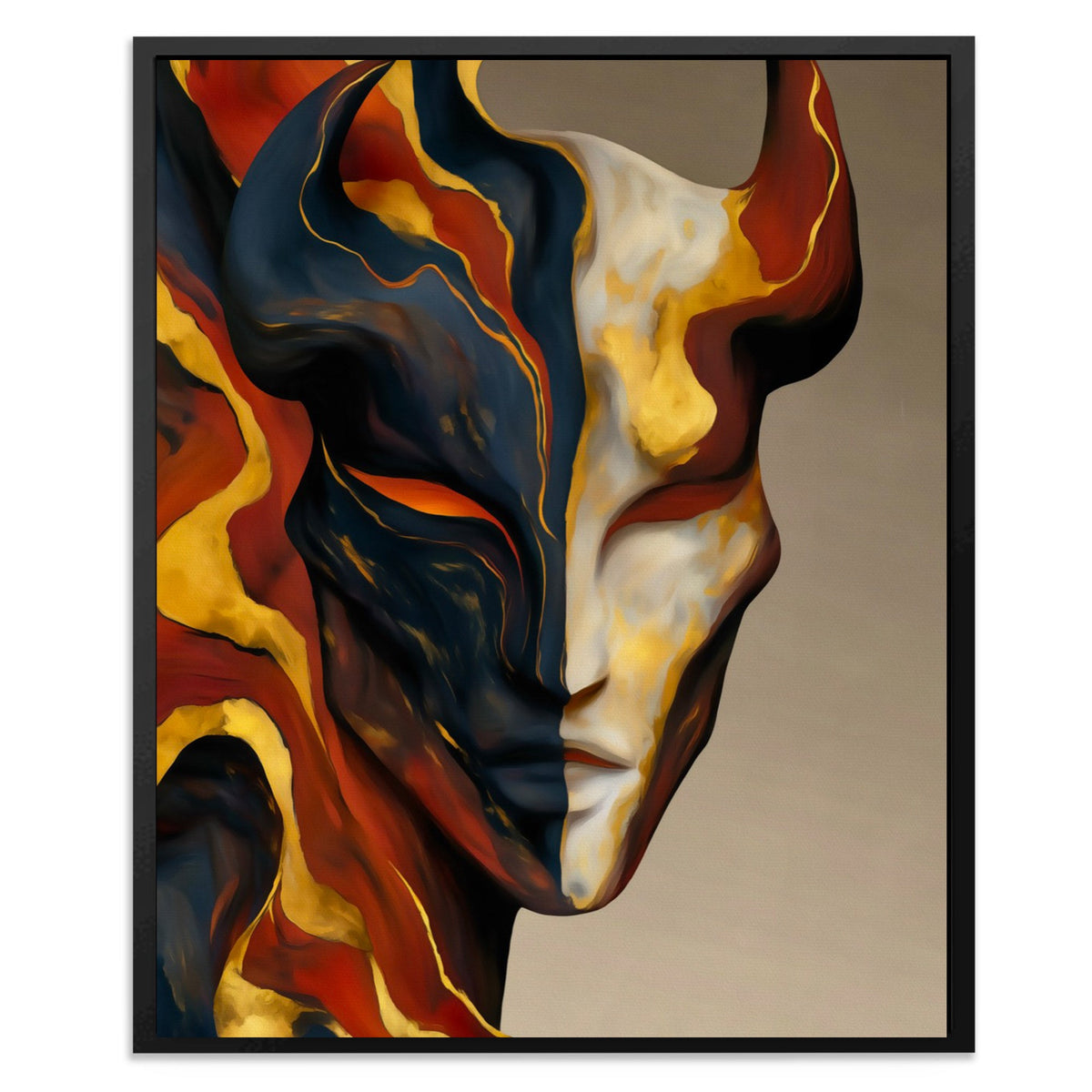 Portrait in Flames - Luxury Wall Art