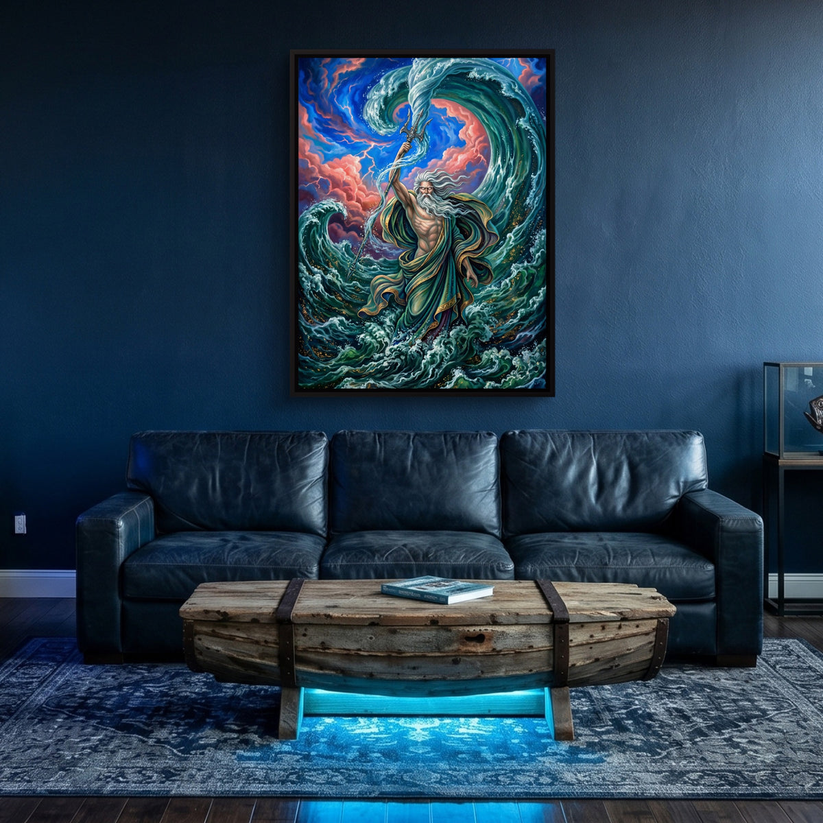 Poseidon's Tempest — poseidon's tempest sq underwater den 1port framed black