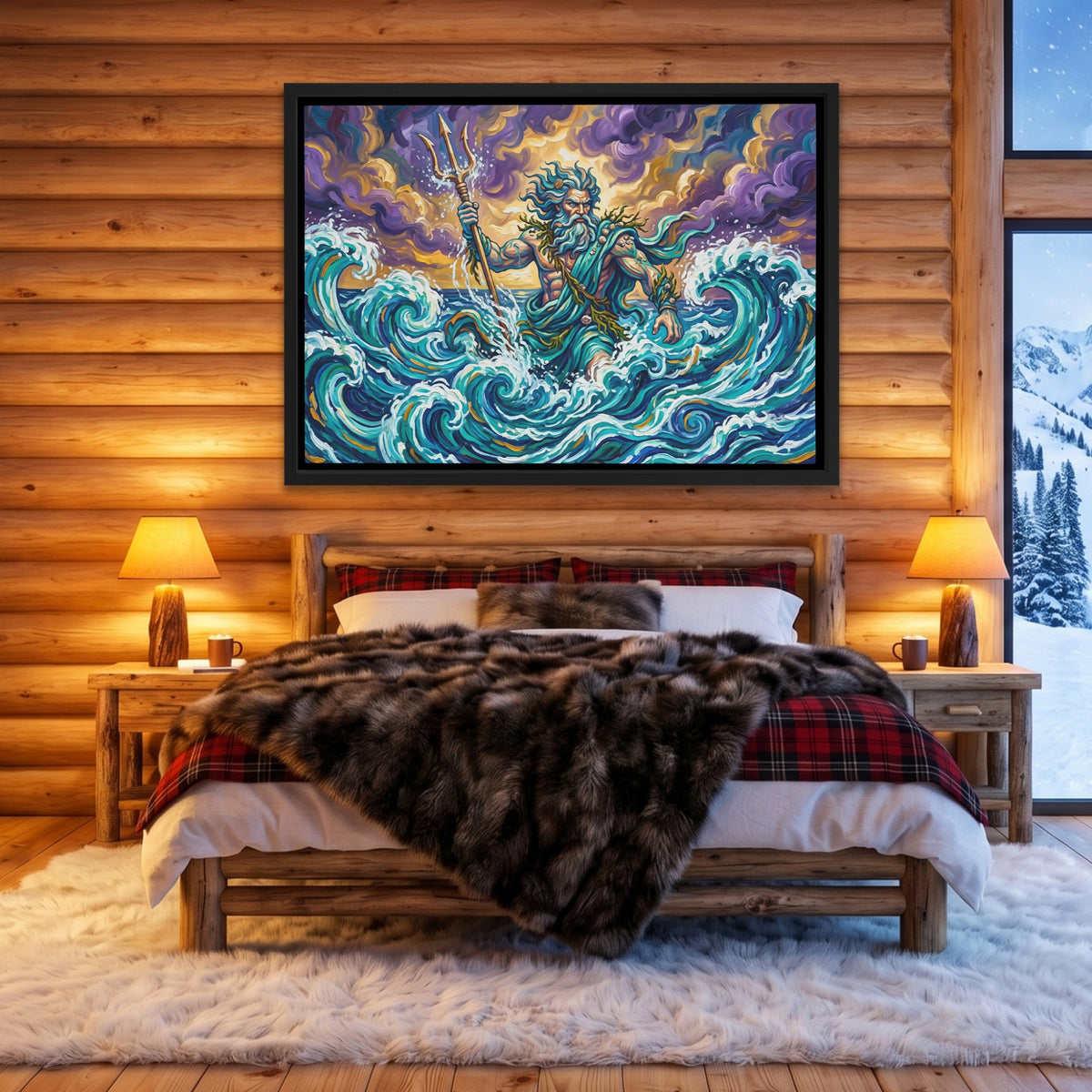 Poseidon Turbulent Waves — Poseidon Turbulent Waves Cozy Cabin Land 125