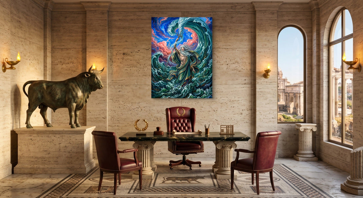 Poseidon's Tempest - Luxury Wall Art