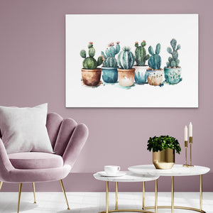 Potted Cacti Plants - Luxury Wall Art