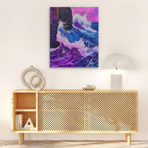Power of the Violet Sea - Luxury Wall Art