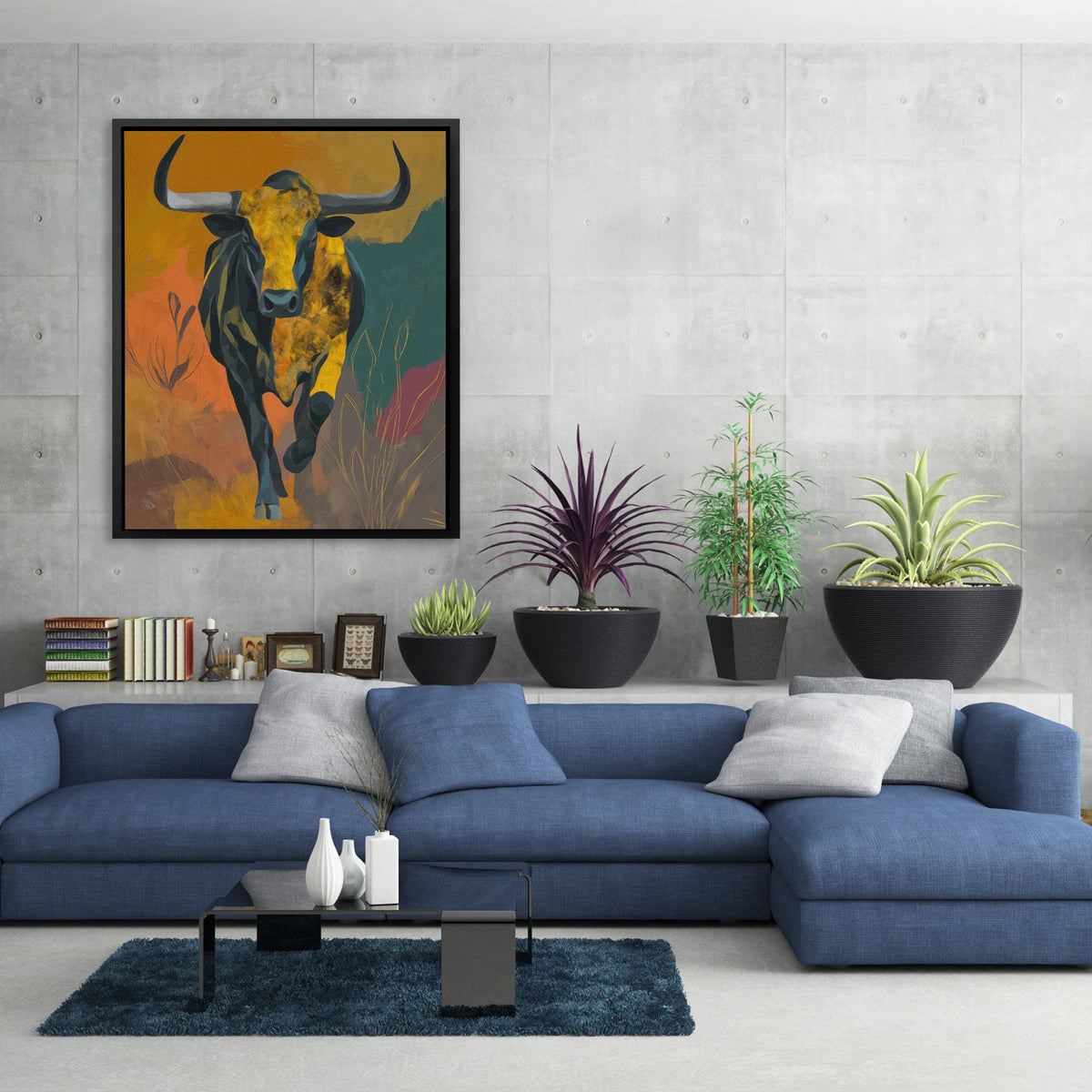 Prairie Thunder Bull - Luxury Wall Art