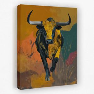 Prairie Thunder Bull - Luxury Wall Art
