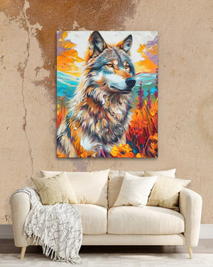 Prairie Wolf - Luxury Wall Art