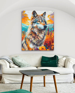 Prairie Wolf - Luxury Wall Art