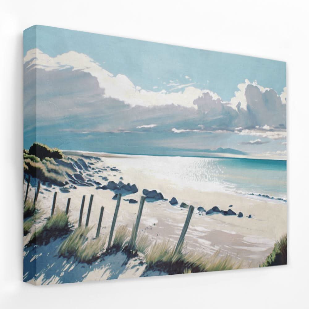 Private Beach - Beach Canvas Wall Art