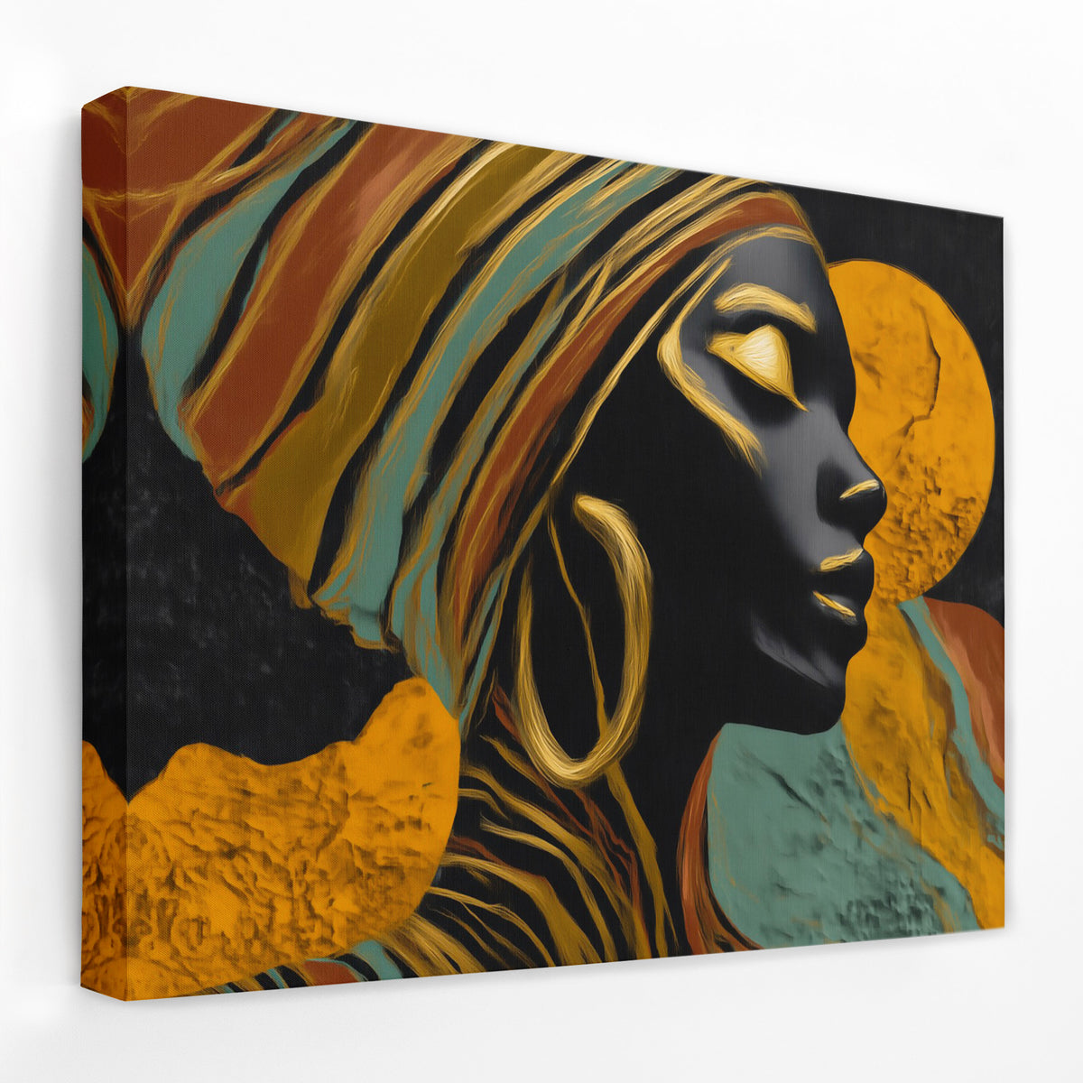 Profile in Amber - Luxury Wall Art