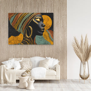 Profile in Amber - Luxury Wall Art