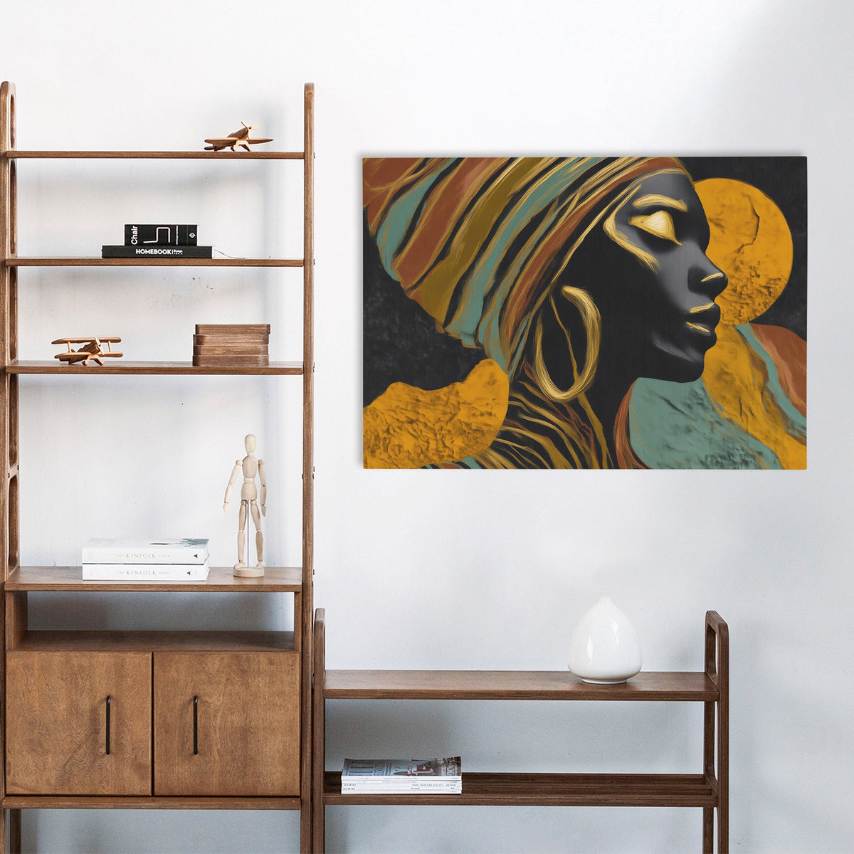 Profile in Amber - Luxury Wall Art
