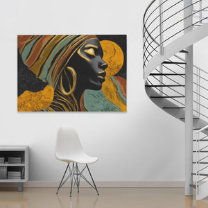 Profile in Amber - Luxury Wall Art