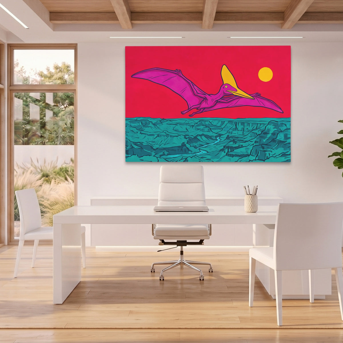 Pterodactyl Crimson Flight — Pterodactyl Crimson Flight Beach House Office Land 30