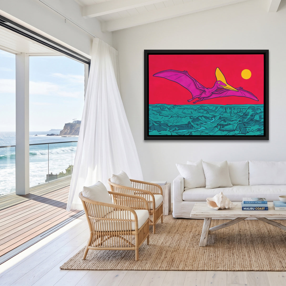 Pterodactyl Crimson Flight — Pterodactyl Crimson Flight Malibu Beach Land 190