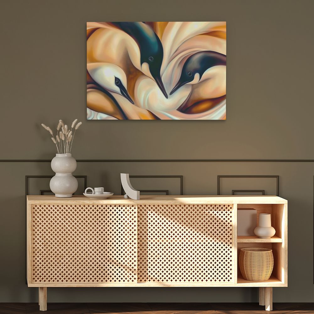 Puddle of Penguins - Luxury Wall Art