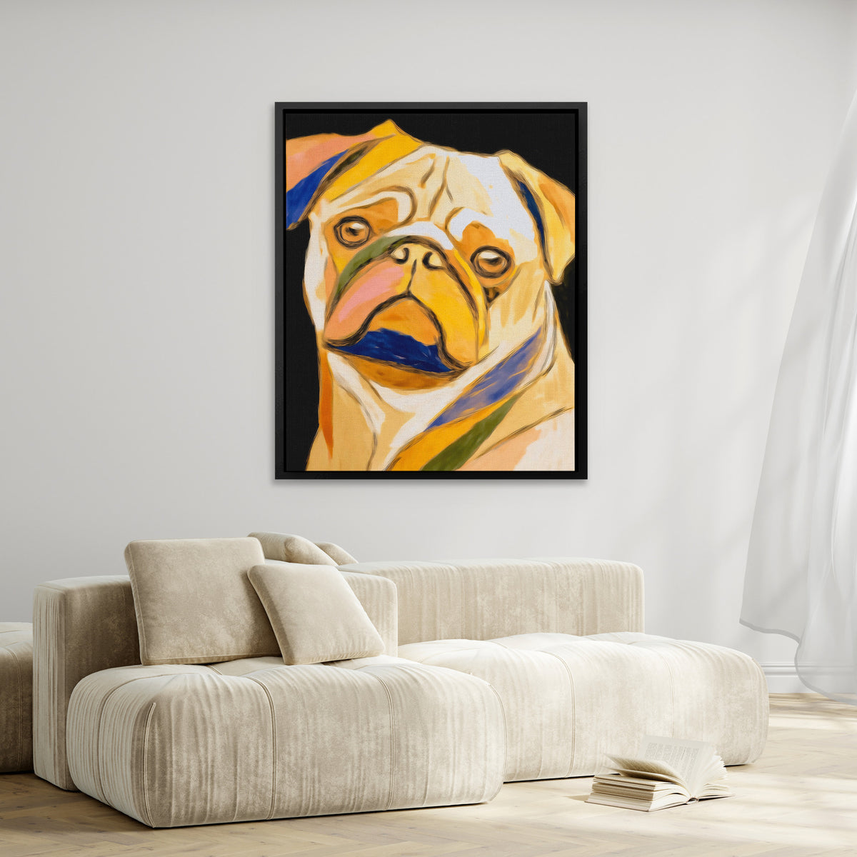 Pug's Golden Hour - Luxury Wall Art