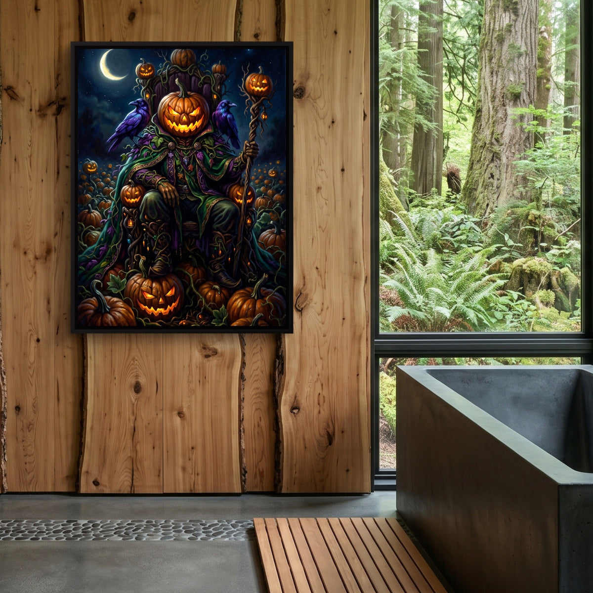 Pumpkin King Enthroned - Luxury Wall Art