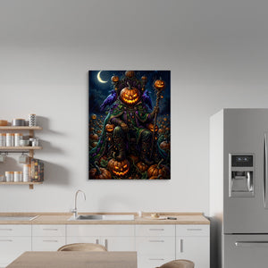 Pumpkin King Enthroned - Luxury Wall Art