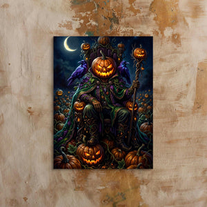 Pumpkin King Enthroned - Luxury Wall Art