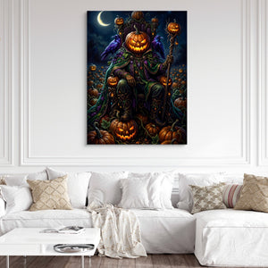 Pumpkin King Enthroned - Luxury Wall Art