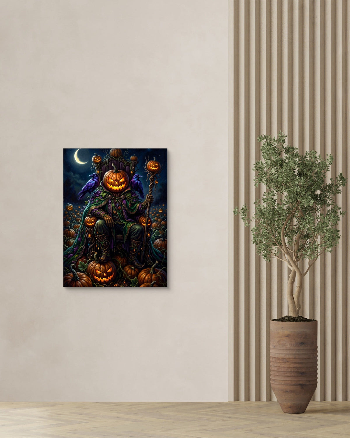 Pumpkin King Enthroned - Luxury Wall Art