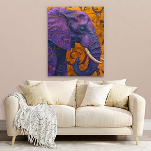 Purple Elephant - Luxury Wall Art