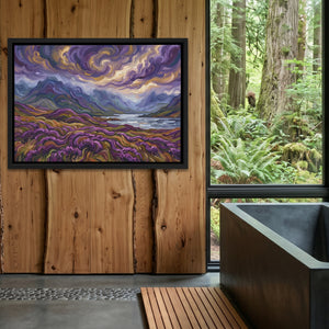 Purple Flower Valley — Purple Flower Valley Outdoor Bathroom Log Land 134
