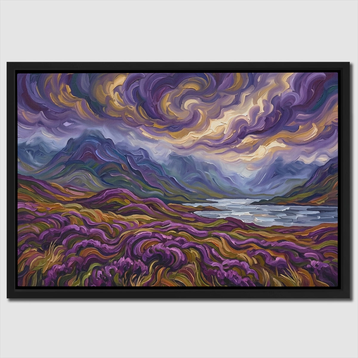 Purple Flower Valley — Purple Flower Valley Close Up Landscape 24