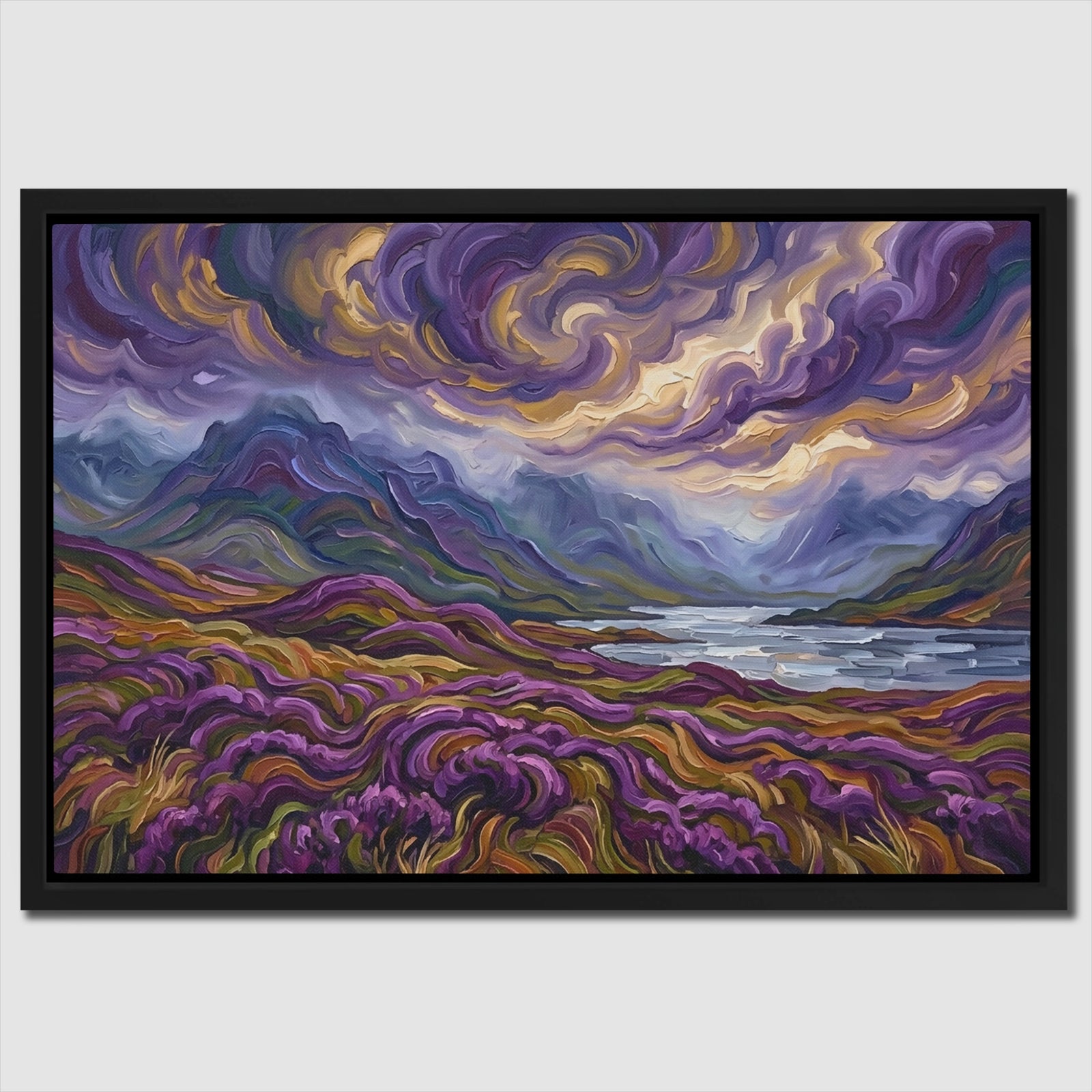 Purple Flower Valley — Purple Flower Valley Close Up Landscape 24