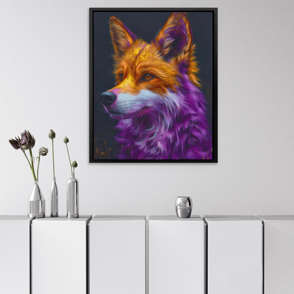 Purple Fox - Luxury Wall Art