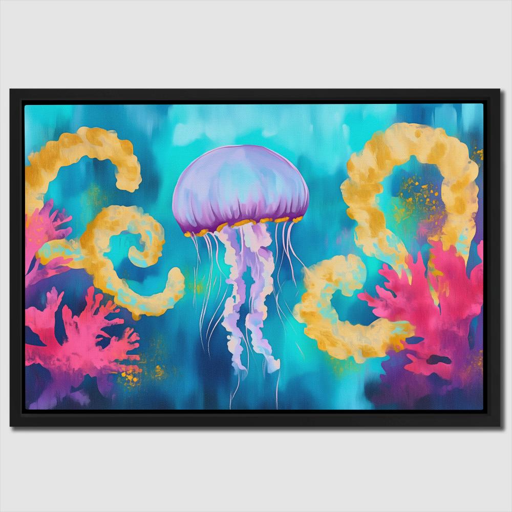 Purple Jellyfish - Luxury Wall Art
