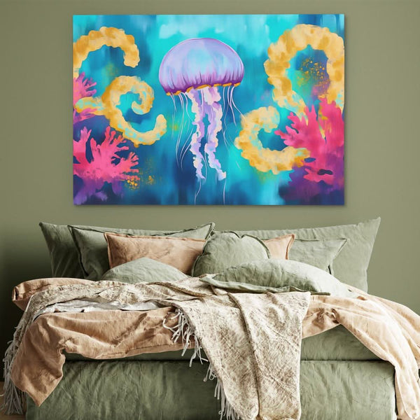 Purple Jellyfish in a room