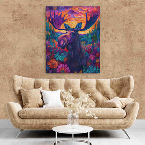 Purple Moose - Luxury Wall Art