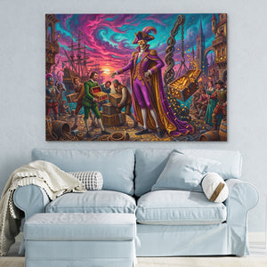 Purple Wizard Port — Purple Wizard Port Blue Pastel Couch 3