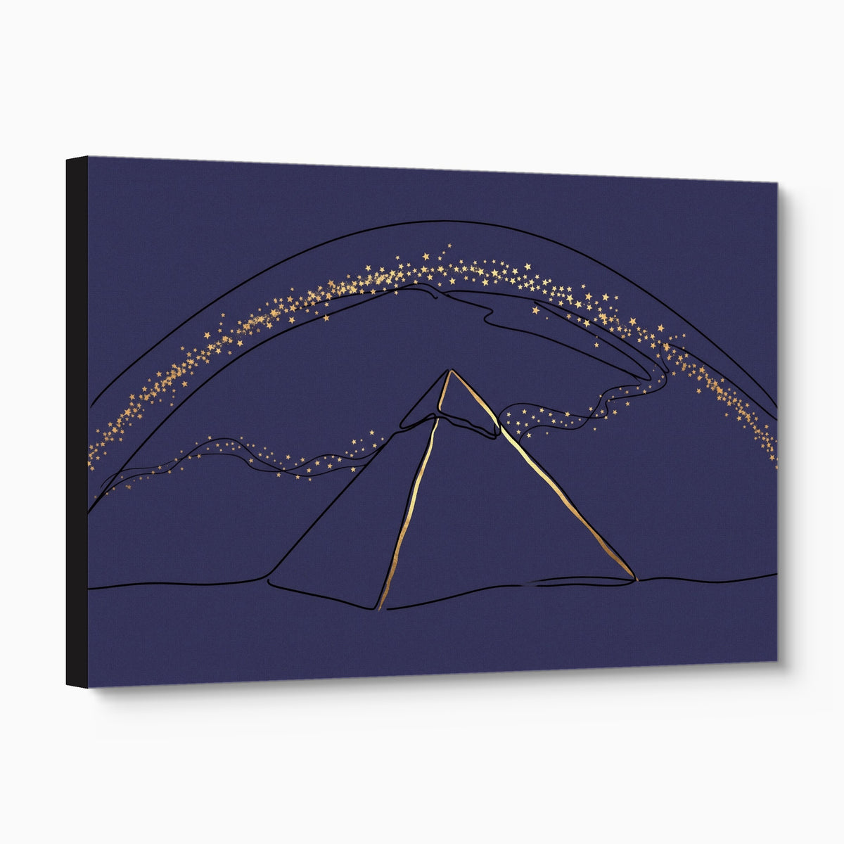 Pyramid Golden Starlight — pyramid golden starlight angled flush print