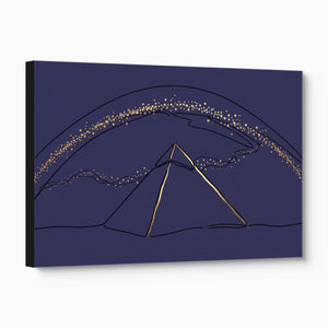 Pyramid Golden Starlight — pyramid golden starlight angled flush print