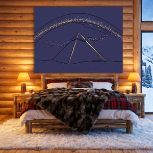 Pyramid Golden Starlight — pyramid golden starlight sq cozy cabin 1land flush print
