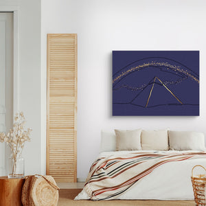 Pyramid Golden Starlight — pyramid golden starlight sq land nice bedroom 1land flush print