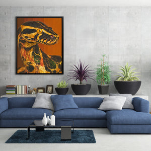 Python in Amber - Luxury Wall Art
