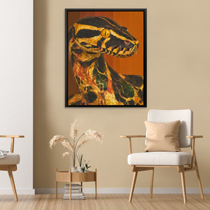 Python in Amber - Luxury Wall Art