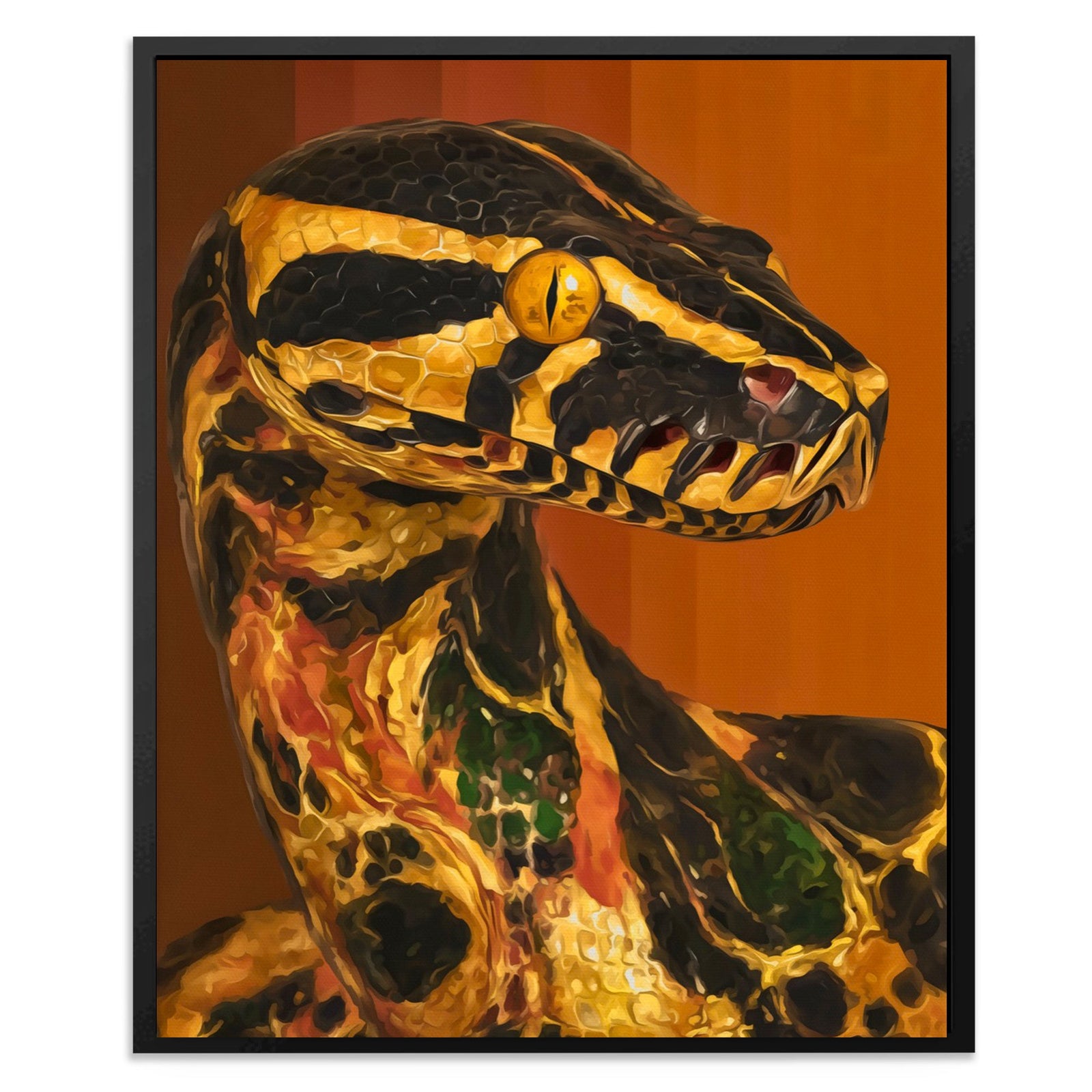 Python in Amber - Luxury Wall Art
