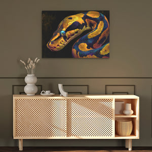Python's Golden Coil - Luxury Wall Art