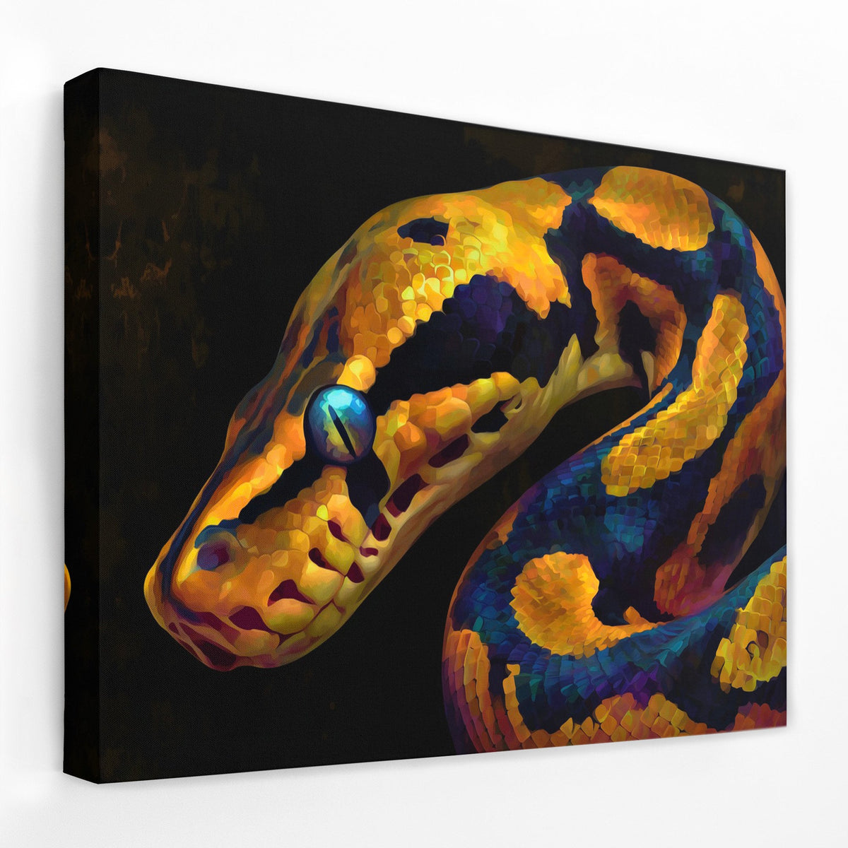 Python's Golden Coil - Luxury Wall Art